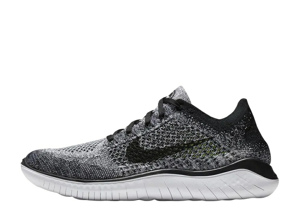 【楽天市場】マラソン【1000円クーポン】発行中!!Nike ナイキ フリー ラン フライニット2018 ホワイト/グレー/ブラック ナイキ
