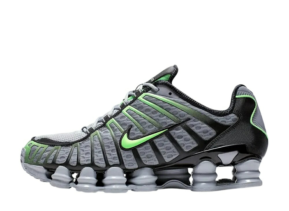 【今だけ500円銀行割引クーポン券あり!!】Nike ナイキ ショックス TL 狼薄墨色/黒いこと/ライムブラスト ナイキ AV3595-005 メンズ スニーカー 駈けっくらシューズ 21SN-AV3595-005