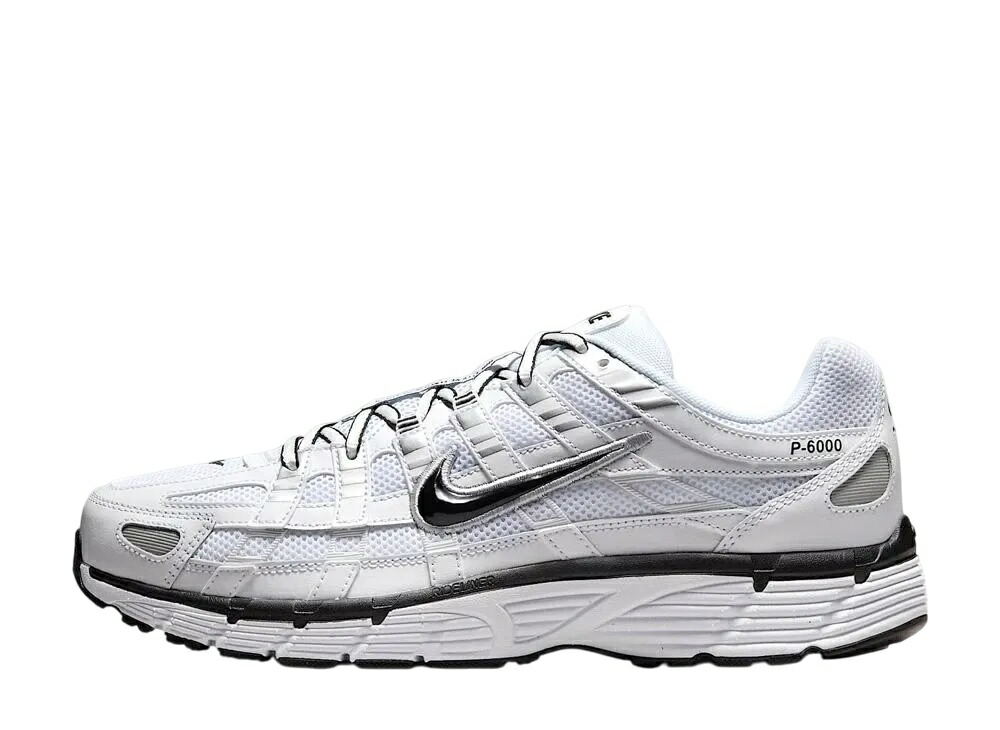 【百貨店大売り出し】1000円クーポン券振り出し！Nike ナイキ P-6000 白いこと/メタリックシルバー/黒いこと/黒いこと ナイキ CD6404-107 メンズ スニーカー 駈けっくらシューズ 21SN-CD6404-107