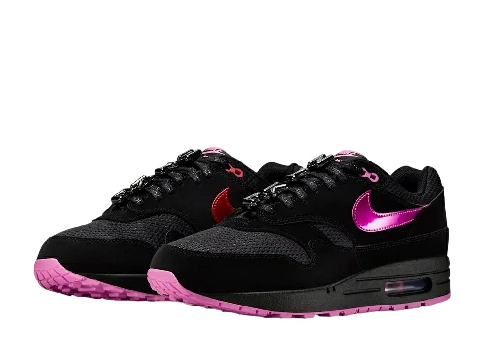 【今だけ500円割り引き引き換え証あり!!】Nike ナイキ 大気圏マックス1 PRM 黒いこと アンド プレイフルピンク ナイキ HV2302-001 メンズ スニーカー 駈けっくらシューズ 21SN-HV2302-001