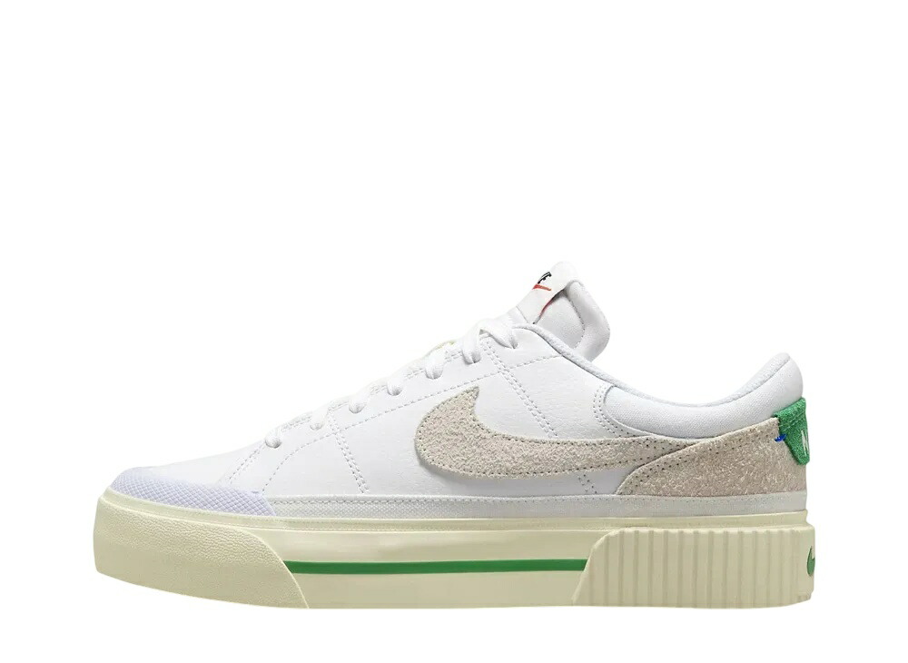 【今だけ500円銀行割引クーポン券あり!!】Nike ナイキ ウィメンズ コートレガシー 昇降機 白いこと/ココナツ市乳/闘技場緑であること/首脳会談白いこと ナイキ FJ5483-100 ウィメンズ レディース スニーカー 駈けっくらシューズ 21SN-FJ5483-100