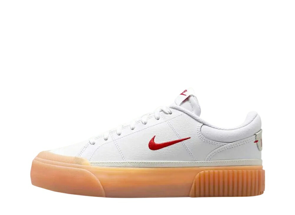 【今だけ500円割引クーポンあり!!】Nike ナイキ ウィメンズ コートレガシー リフト ホワイト/ガムイエロー/セイル/ユニバーシティレッド ナイキ FV5526-103 ウィメンズ レディース スニーカー ランニングシューズ 21SN-FV5526-103