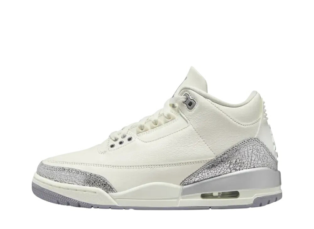 【今だけ500円銀行割引クーポン券あり!!】Nike ナイキ ウィメンズ エアジョーダン3 レトロ セイル/メタリックシルバー ナイキ CK9246-100 ウィメンズ レディース スニーカー 駈けっくらシューズ 21SN-CK9246-100