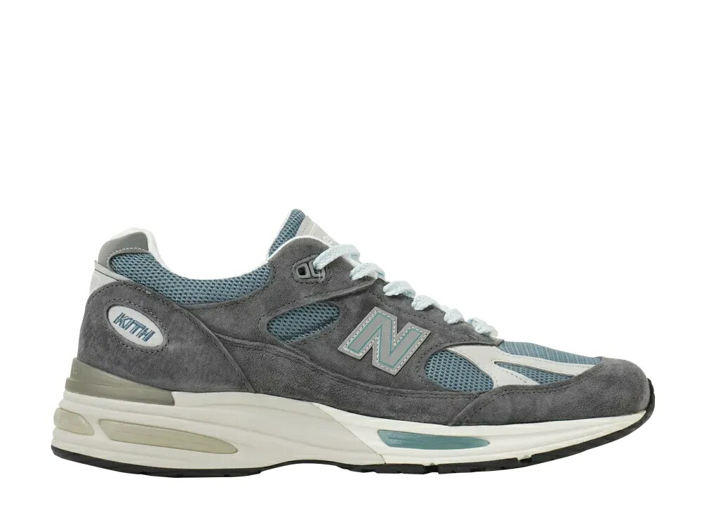 【今だけ500円割引クーポンあり!!】New Balance キス × ニューバランス 991V2 アスファルト/リード/オイスターマッシュルーム ニューバランス U991KH2 メンズ スニーカー ランニングシューズ 21SN-U991KH2