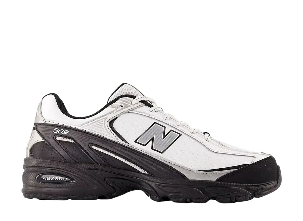 【百貨店大売り出し】1000円クーポン券振り出し！New Balance ニュー平衡にする 509 白いこと/黒いこと/シルバーメタリック ニュー平衡にする U509BW メンズ スニーカー 駈けっくらシューズ 21SN-U509BW