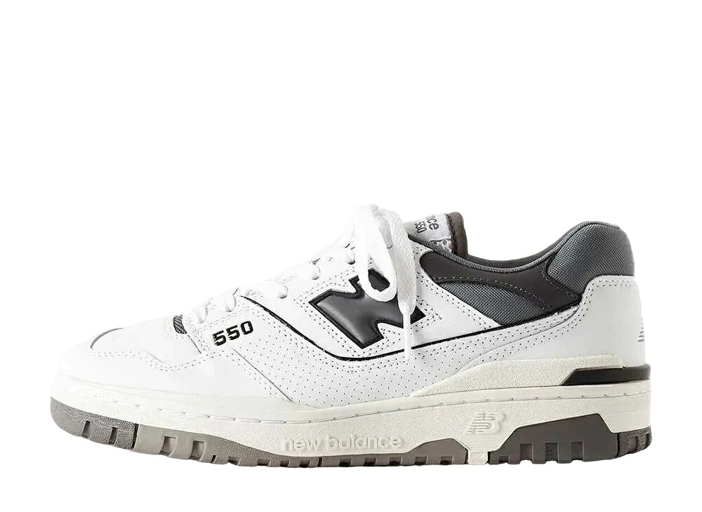 【今だけ500円銀行割引引き換え証あり!!】New Balance ニュー平衡にする 550 白いこと/薄墨色 ニュー平衡にする BB550WTG メンズ スニーカー 駈けっくらシューズ 21SN-BB550WTG