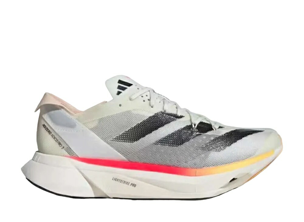 ＼1000円OFFクーポン券ふり出し／adidas アディダス アディゼロ アディオス 労働者階級 3 M 象牙色/中核グループ黒いこと/水晶砂子 アディダス IG6442 メンズ スニーカー 駈けっくらシューズ 21SN-IG6442 スニーカー-メンズ靴-靴