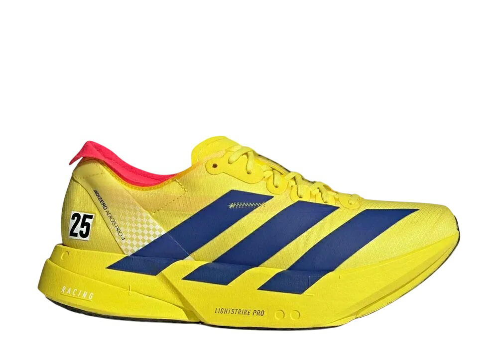 ＼1000円OFF引き換え証振りだし／adidas アディダス アディゼロ アディオス 労働者階級4 ピュアサルファー/ルシッドブルー/ルシッドレッド アディダス JR6373 メンズ スニーカー 駈けっくらシューズ 21SN-JR6373 スニーカー-靴-メンズ靴