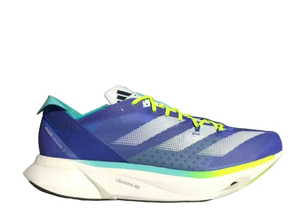 【百貨店大売り出し】1000円クーポン券振り出し！adidas アディダス アディゼロ アディオス 労働者階級3 M 青緑色/絶無メタリック/ルシッドレモン アディダス ID3635 メンズ スニーカー 駈けっくらシューズ 21SN-ID3635