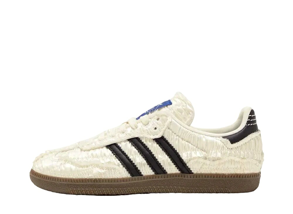 【百貨店大売り出し】1000円引き換え証振りだし！adidas レヴェリー バイ キャロライン フウ × アディダス オリジナルス ウィメンズ サンバ 地絹 アッパー 白いこと アディダス JQ4748 ウィメンズ レディース スニーカー 駈けっくらシューズ 21SN-JQ4748