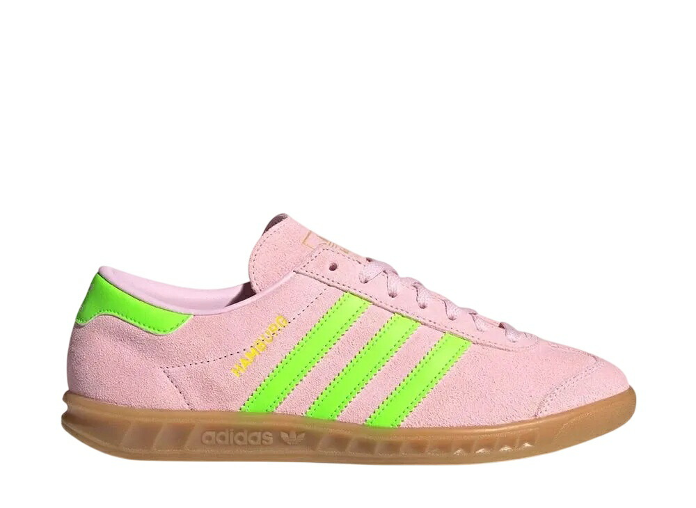 【今だけ500円割引クーポンあり!!】adidas アディダスオリジナルス ウィメンズ ハンブルグ クリアピンク/ソーラーグリーン/ゴールドメタリック アディダス JS0683 ウィメンズ レディース スニーカー ランニングシューズ 21SN-JS0683