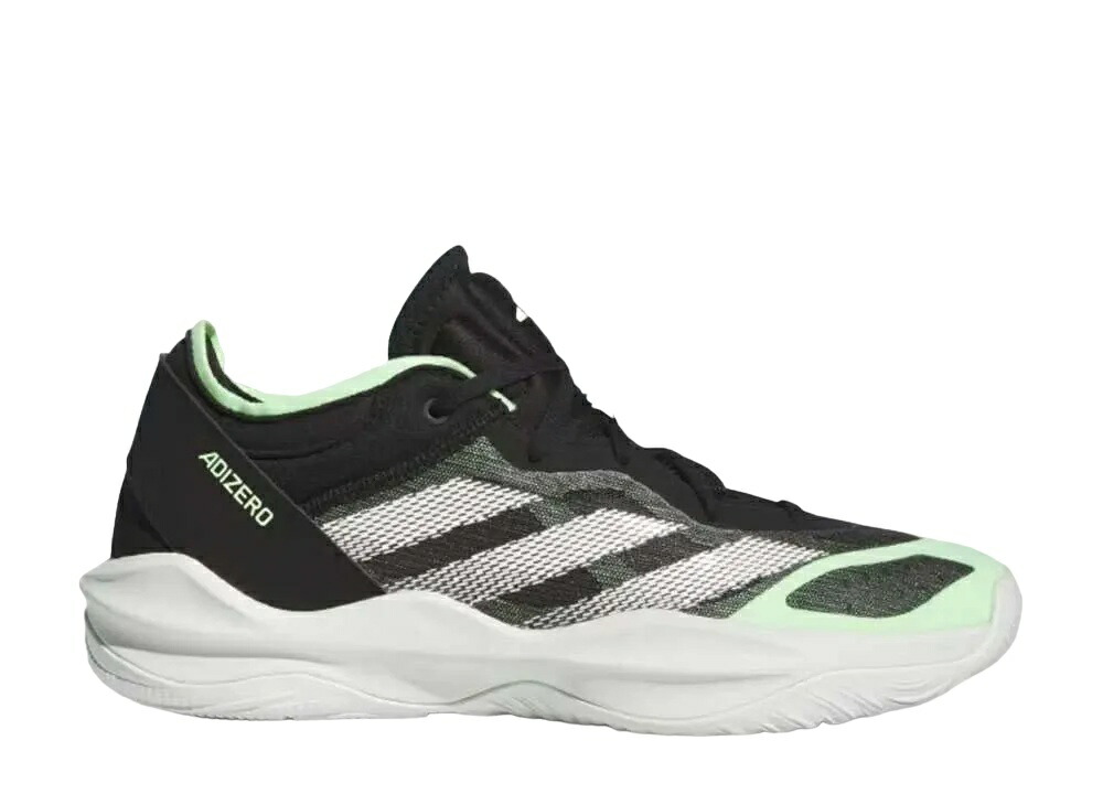 【百貨店大売り出し】1000円クーポン券振り出し！adidas アディダス アディゼロ シークネットボール 2.0 置き目 篭球 中核グループ黒いこと/クラウドホワイト/緑であることぴかぴか光る アディダス IE7870 メンズ スニーカー 駈けっくらシューズ 21SN-IE7870