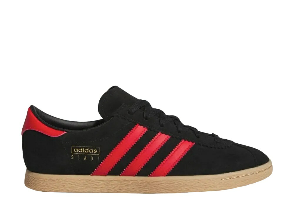 【今だけ500円割引クーポンあり!!】adidas アディダス オリジナルス シュタット コアブラック/ベタースカーレット/ゴールドメタリック アディダス JI1885 メンズ スニーカー ランニングシューズ 21SN-JI1885