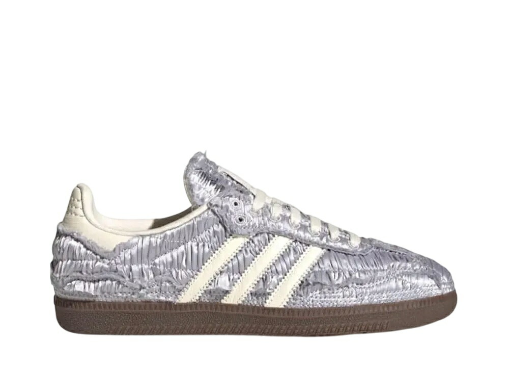 【百貨店大売り出し】1000円引き換え証書き著す！adidas キャロラインフウ × アディダスオリジナルス ウィメンズ サンバ シルバーメタリック/皮膚軟化剤白いこと/チュインガム アディダス JP9283 ウィメンズ レディース スニーカー 駈けっくらシューズ 21SN-JP9283