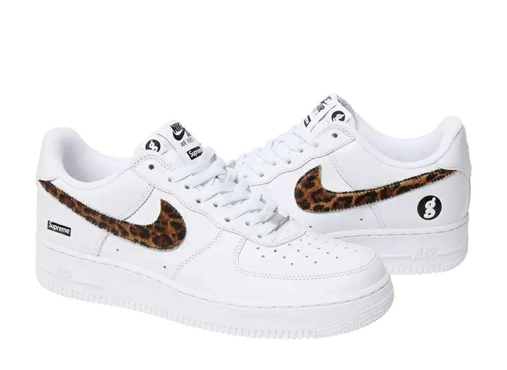【今だけ500円割り引き引き換え証あり!!】Nike グッドイナフ × シュプリーム × ナイキ 空軍1 置き目 白いこと/レオパード 25SS Week 15 ナイキ IM3483-100 メンズ スニーカー 駈けっくらシューズ 21SN-IM3483-100
