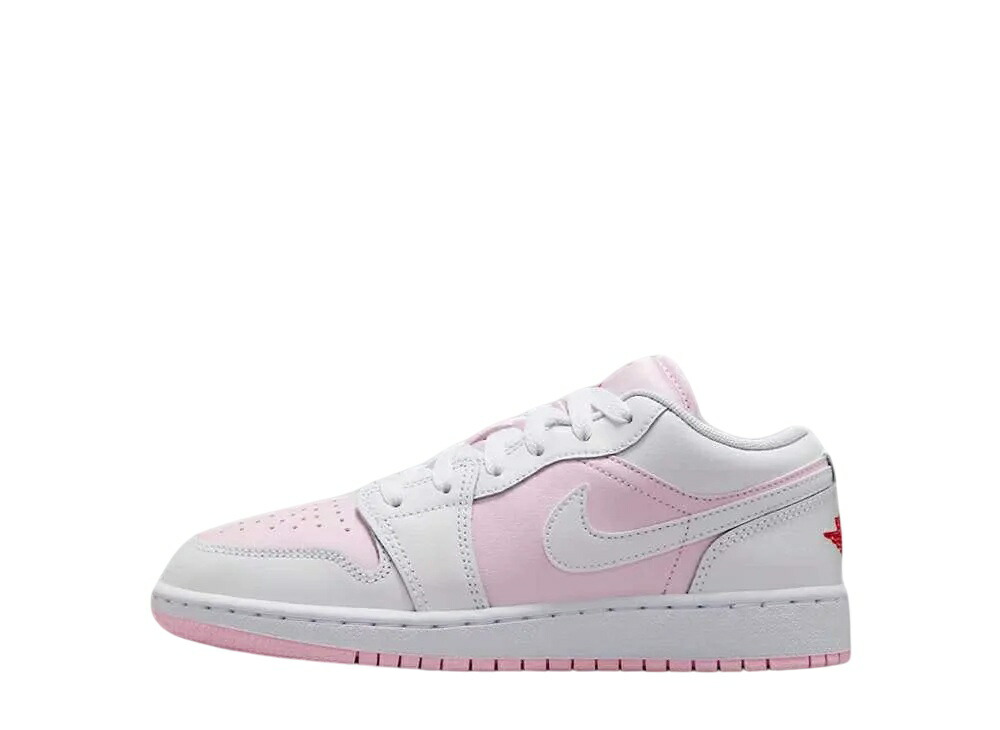 ＼1000円OFFクーポン発行／Nike ナイキ GS エアジョーダン1 ロー ピンクフォーム/ファイヤーレッド/ホワイト ナイキ 553560-608 大人も履ける キッズモデル ウィメンズ レディース スニーカー ランニングシューズ キッズスニーカー ベビーシューズ 21SN-553560-608