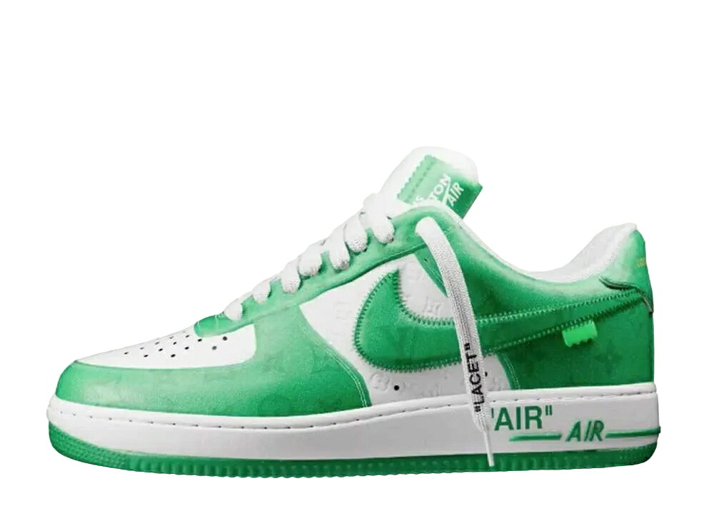 【今だけ500円割引クーポンあり!!】Nike ルイヴィトン × ナイキ エアフォース1 ロー バイ ヴァージル・アブロー ホワイト & ジム グリーン ナイキ 1A9V9U メンズ スニーカー ランニングシューズ 21SN-1A9V9U|セレクトショップFrenz