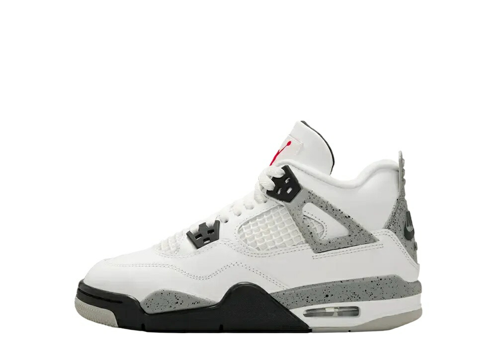 【今だけ500円割引クーポンあり!!】Nike ナイキ GS エアジョーダン4 レトロ ホワイトセメント (2025) (キッズ) ナイキ IB4171-100 大人も履ける キッズモデル ウィメンズ レディース スニーカー ランニングシューズ キッズスニーカー ベビーシューズ 21SN-IB4171-100