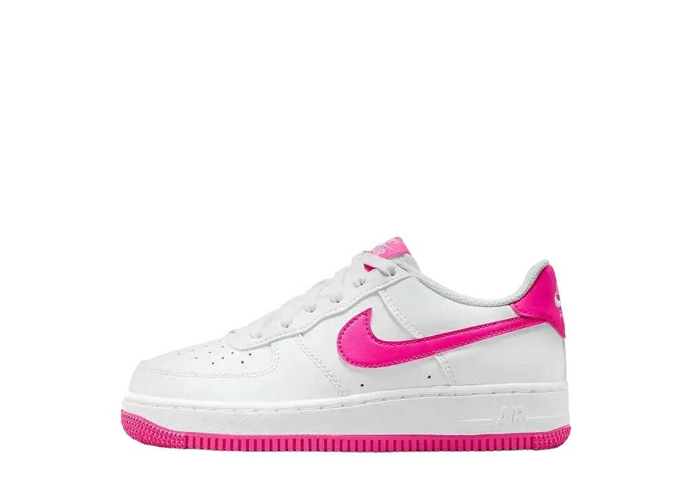 【今だけ500円割引クーポンあり!!】Nike ナイキ GS エアフォース1 ホワイト/レーザーフューシャ ナイキ FV5948-102 大人も履ける キッズモデル ウィメンズ レディース スニーカー ランニングシューズ キッズスニーカー ベビーシューズ 21SN-FV5948-102