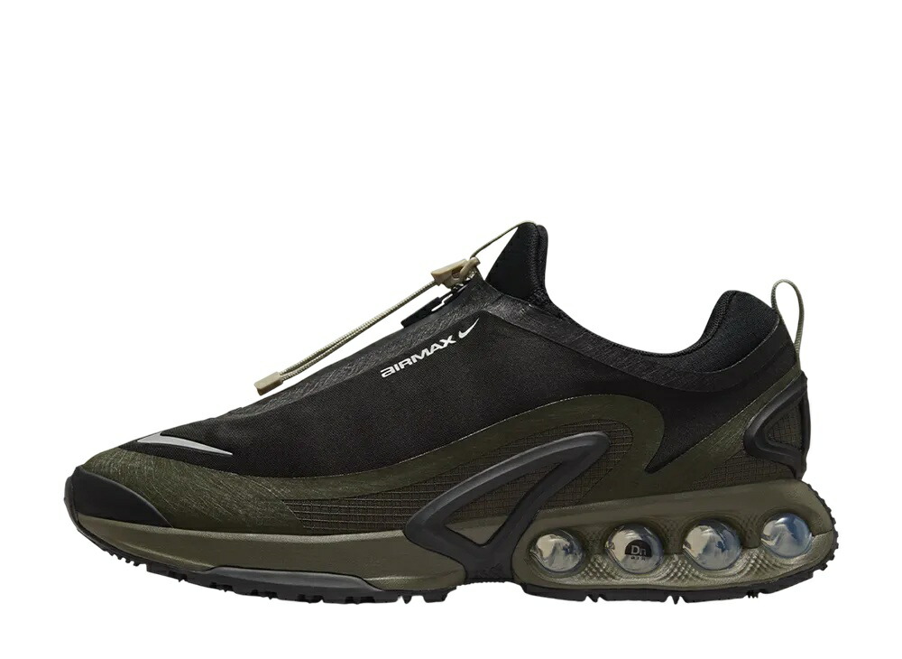 【今だけ500円割り引き引き換え証あり!!】Nike ナイキ 大気圏マックスDN ローム 黒いこと/カーゴカーキ/石ころ/メタリックシルバー ナイキ HQ8605-002 メンズ スニーカー 駈けっくらシューズ 21SN-HQ8605-002