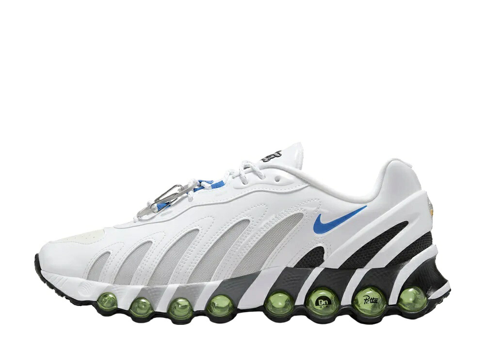 【今だけ500円割り引き引き換え証あり!!】Nike パタ × ナイキ 大気圏マックスDN8 SP 白いこと/メタリックシルバー ナイキ IB4029-100 メンズ スニーカー 駈けっくらシューズ 21SN-IB4029-100