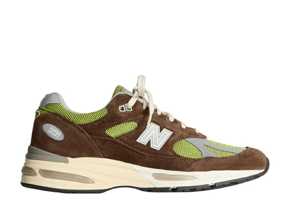 ＼1000円OFFクーポン発行／New Balance キス × ダニエル・カタリ × ニューバランス 991V2 リバース抹茶 ニューバランス U991CK2 メンズ スニーカー ランニングシューズ 21SN-U991CK2
