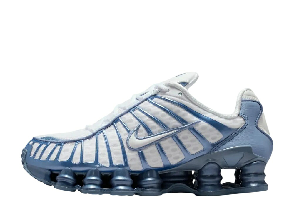 【百貨店大売り出し】1000円引き換え証ふり出し！Nike ナイキ ウィメンズ ショックス TL 白いこと/細工物青色 ナイキ AR3566-106 ウィメンズ レディース スニーカー 駈けっくらシューズ 21SN-AR3566-106