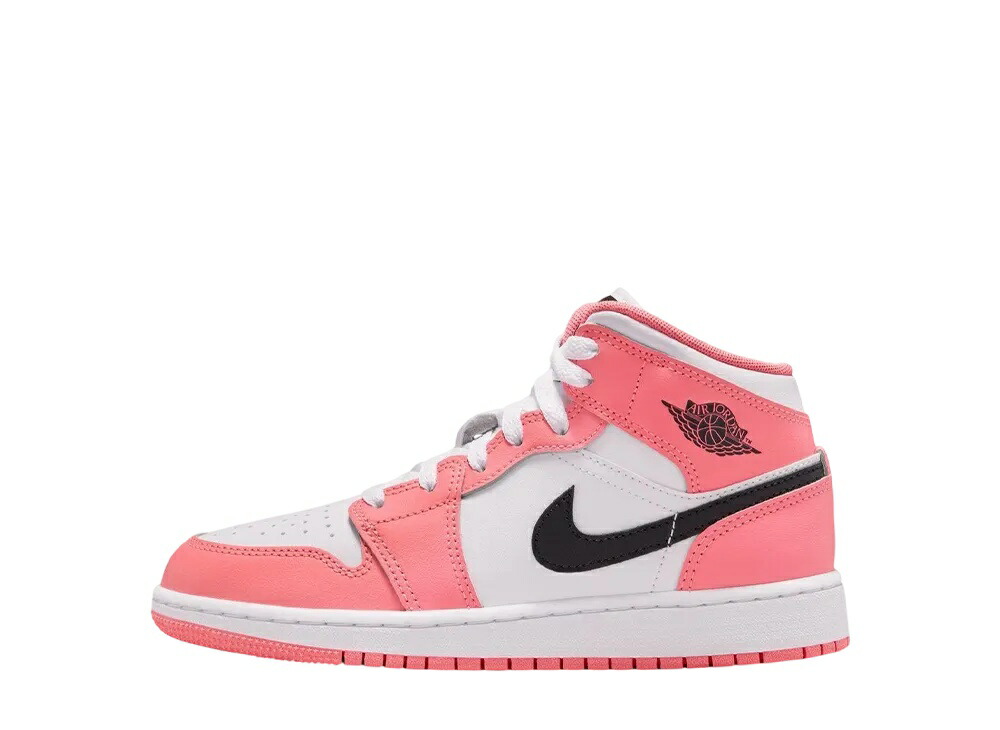 今だけ【1000円クーポン】発行中!!Nike ナイキ GS エアジョーダン1 ミッド ピンクゲイズ/ブラック-ホワイト (キッズ) ナイキ DQ8423-602 大人も履ける キッズモデル ウィメンズ レディース スニーカー ランニングシューズ キッズスニーカー ベビーシューズ 21SN-DQ8423-602