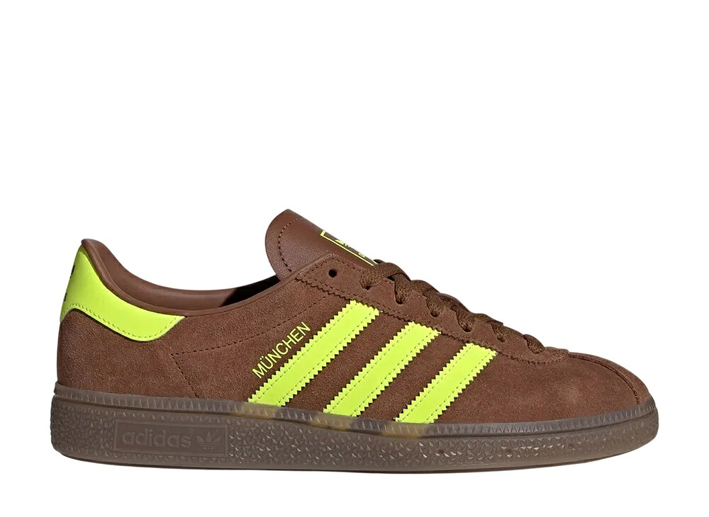 ＼1000円OFFクーポン発行／adidas アディダス ミュンヘン プリラヴドブラウン/ソーラーイエロー/ガム アディダス JS3996 メンズ スニーカー ランニングシューズ 21SN-JS3996