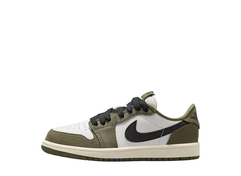 【今だけ500円割り引き引き換え証あり!!】Nike ナイキ なおなお書き ジョーダン1 レトロ 置き目 OG ミディアムオリーブ アンド 主脳会談白いこと (キッズ) ナイキ HQ6996-200 メンズ スニーカー 駈けっくらシューズ 21SN-HQ6996-200
