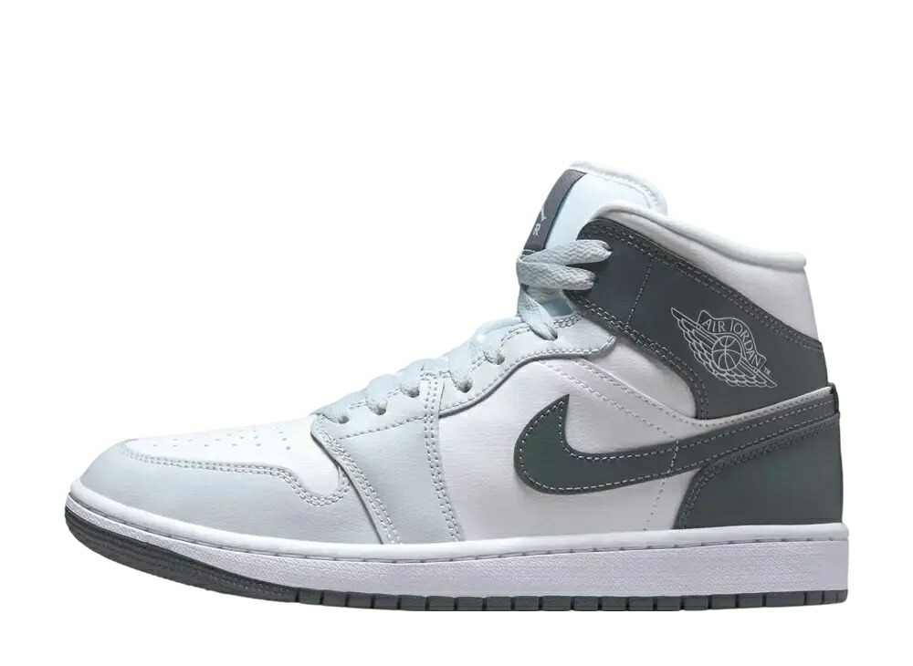 【百貨店大売り出し】1000円引き換え証ふり出し！Nike ナイキ ウィメンズ エアジョーダン1 ミッド ホワイトスモークグレー ナイキ BQ6472-113 ウィメンズ レディース スニーカー 駈けっくらシューズ 21SN-BQ6472-113