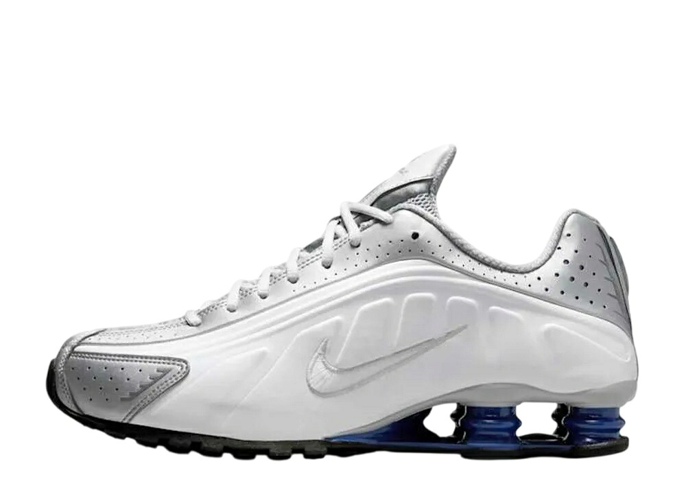 【百貨店大売り出し】1000円引き換え証書き著す！Nike ナイキ ショックス R4 メタリックシルバー/白いこと/ディープロイヤルブルー ナイキ HQ1988-102 メンズ スニーカー 駈けっくらシューズ 21SN-HQ1988-102