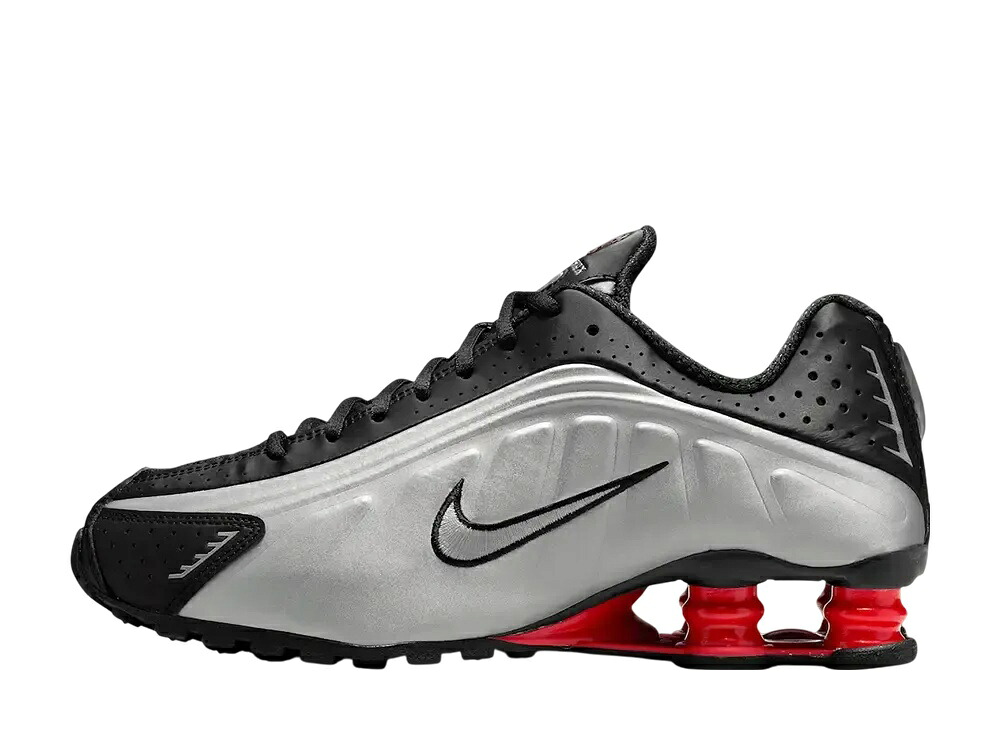 【百貨店大売り出し】1000円引き換え証ふり出し！Nike ナイキ ウィメンズ ショックス R4 黒いこと/ライトクリムゾン/メタリックシルバー (2025) ナイキ AR3565-011 ウィメンズ レディース スニーカー 駈けっくらシューズ 21SN-AR3565-011
