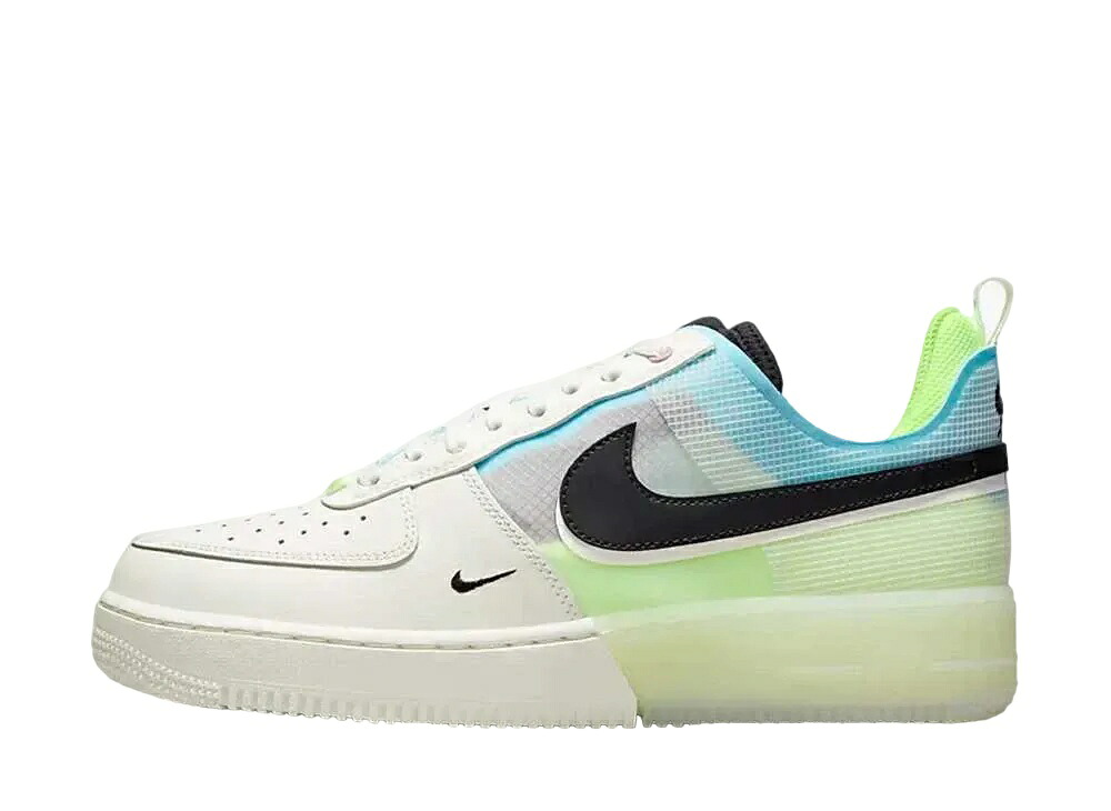 【百貨店大売り出し】1000円クーポン券振り出し！Nike ナイキ 空軍1 リアクト セイル/ベアリー 雄捻子/生きすだま緑であること/黒いこと ナイキ DM0573-101 メンズ スニーカー 駈けっくらシューズ 21SN-DM0573-101