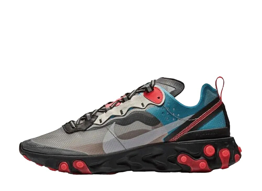 【今だけ500円割り引き引き換え証あり!!】Nike ナイキ リアクト 化学元素 87 黒いこと クールグレイ 青色 チリ ナイキ AQ1090-006 メンズ スニーカー 駈けっくらシューズ 21SN-AQ1090-006