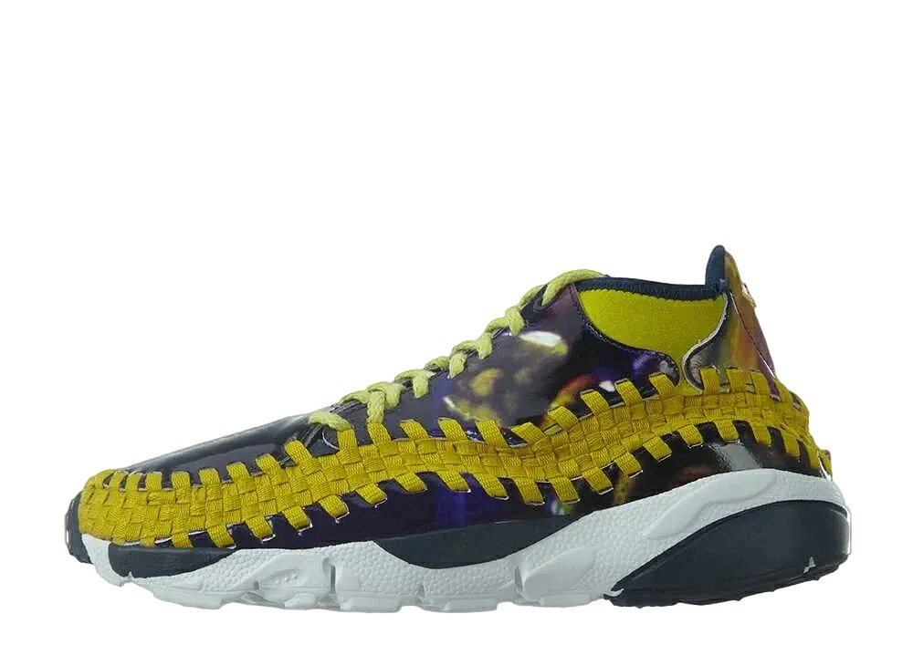 【今だけ500円割引クーポンあり!!】Nike ナイキ エアフットスケープ ウーブン チャッカ ユース QS ライト ミッドナイト ブリト シトロン ナイキ 649790-400 メンズ スニーカー ランニングシューズ 21SN-649790-400