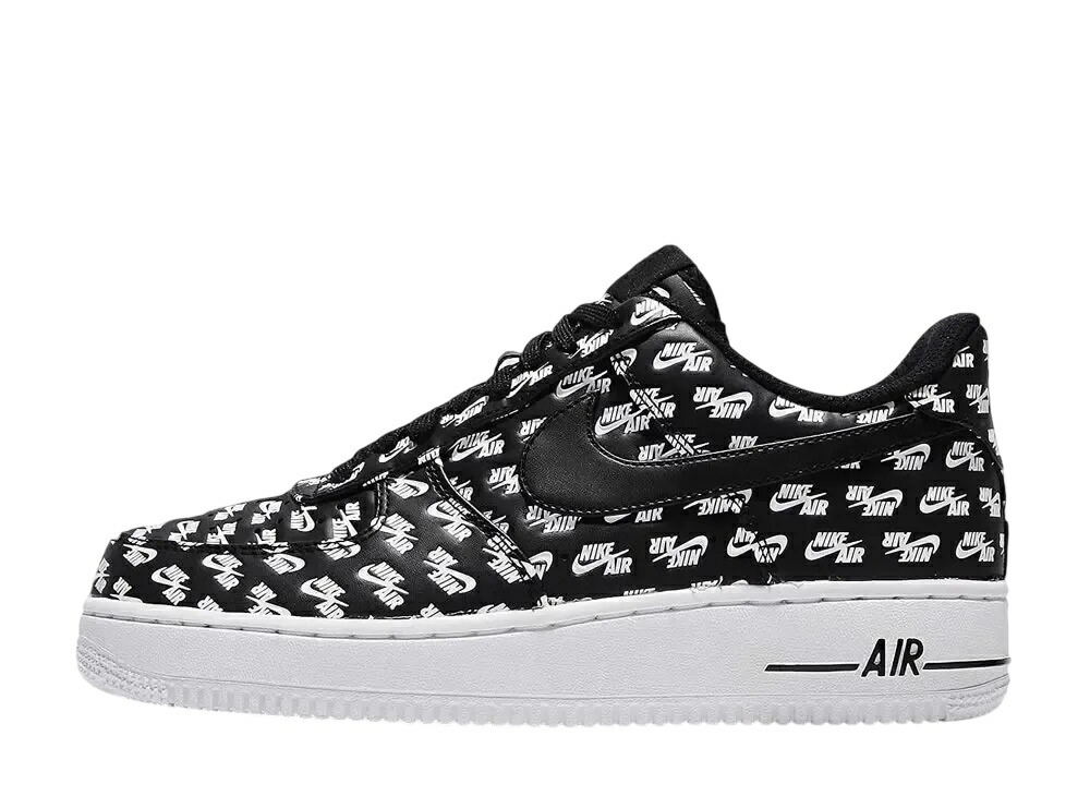 【今だけ500円割引クーポンあり!!】Nike ナイキ エアフォース1 ロー オールオーバーロゴブラック ナイキ AH8462-001 メンズ スニーカー ランニングシューズ 21SN-AH8462-001
