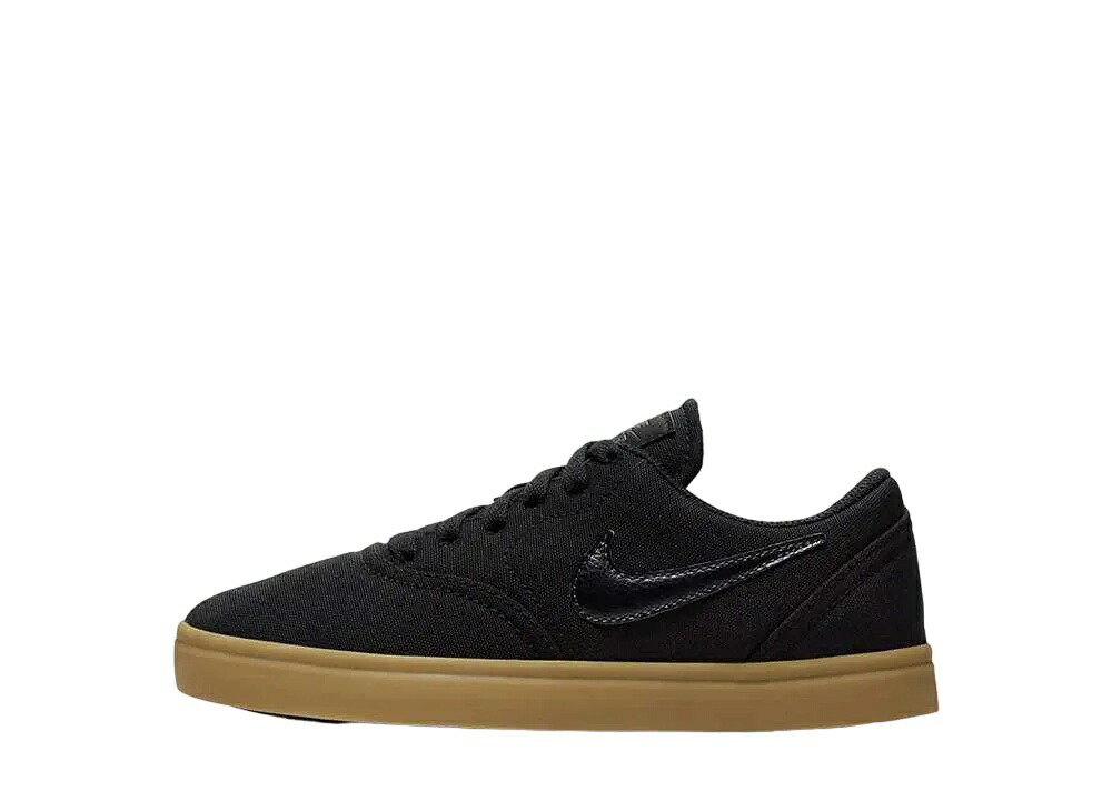 【今だけ500円割引クーポンあり!!】Nike ナイキ GS SB チェック キャンバス ブラック/ガムライトブラウン ナイキ 905373-006 大人も履ける キッズモデル ウィメンズ レディース スニーカー ランニングシューズ キッズスニーカー ベビーシューズ 21SN-905373-006