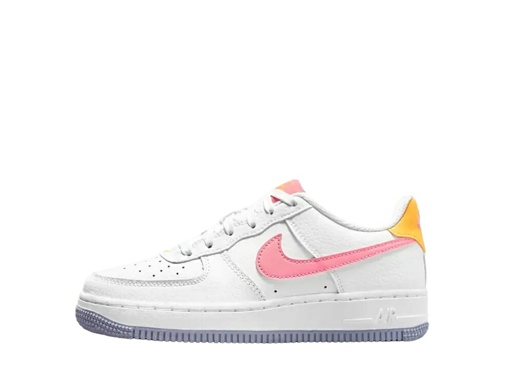 【今だけ500円割引クーポンあり!!】Nike ナイキ GS エアフォース1 ホワイト/コーラル チョーク ナイキ DV7762-100 大人も履ける キッズモデル ウィメンズ レディース スニーカー ランニングシューズ キッズスニーカー ベビーシューズ 21SN-DV7762-100