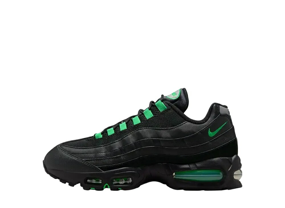 【今だけ500円割引クーポンあり!!】Nike ナイキ GS エアマックス95 OG ビッグバブル ブラック/グリーンショック (キッズ) ナイキ II4130-009 大人も履ける キッズモデル レディース スニーカー キッズスニーカー ベビーシューズ 21SN-II4130-009