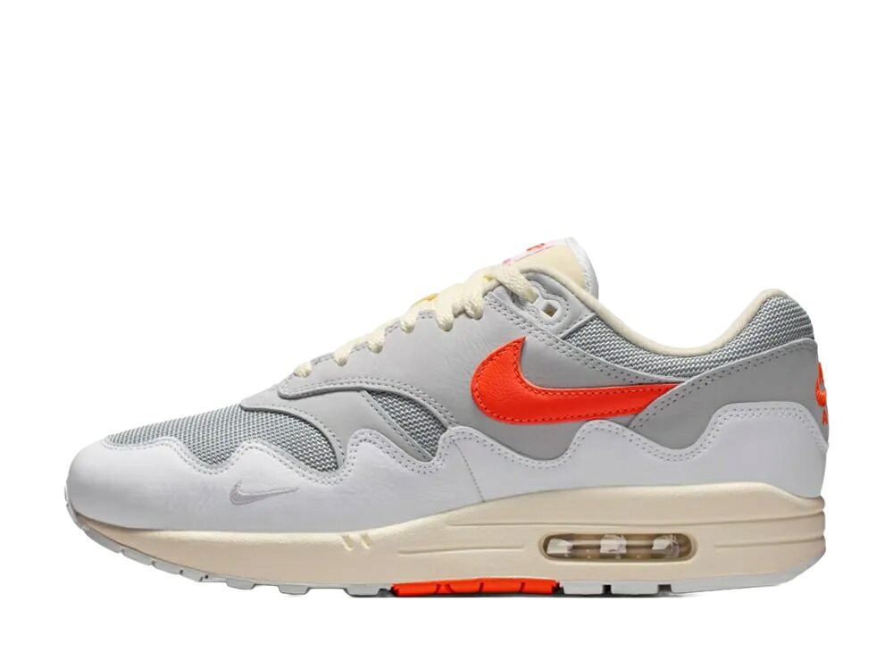 【今だけ500円割引クーポンあり!!】Nike パタ × ナイキ エアマックス1 '87 ホワイト/ハイパークリムゾン ナイキ II7055-100 メンズ スニーカー ランニングシューズ 21SN-II7055-100|セレクトショップFrenz