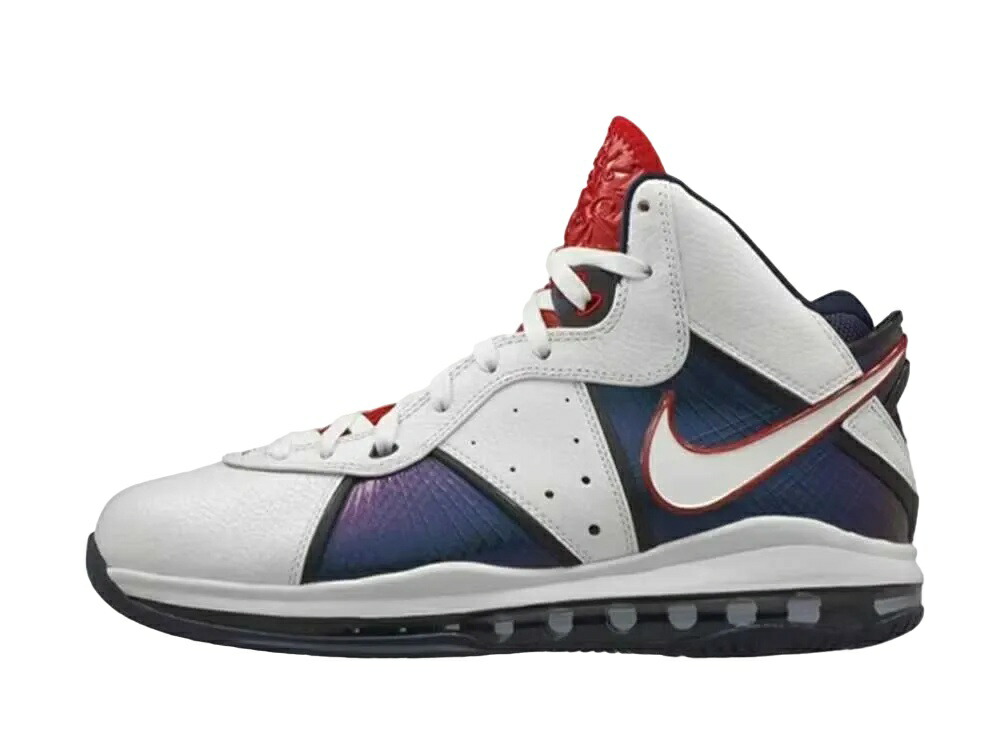 ＼1000円OFFクーポン券ふり出し／Nike ナイキ レブロン8 ベテランズ 恒星日 白いこと/白いこと-ミッドナイトネイビー-バーシティレッド ナイキ 417098-100 メンズ スニーカー 駈けっくらシューズ 21SN-417098-100 靴-スニーカー