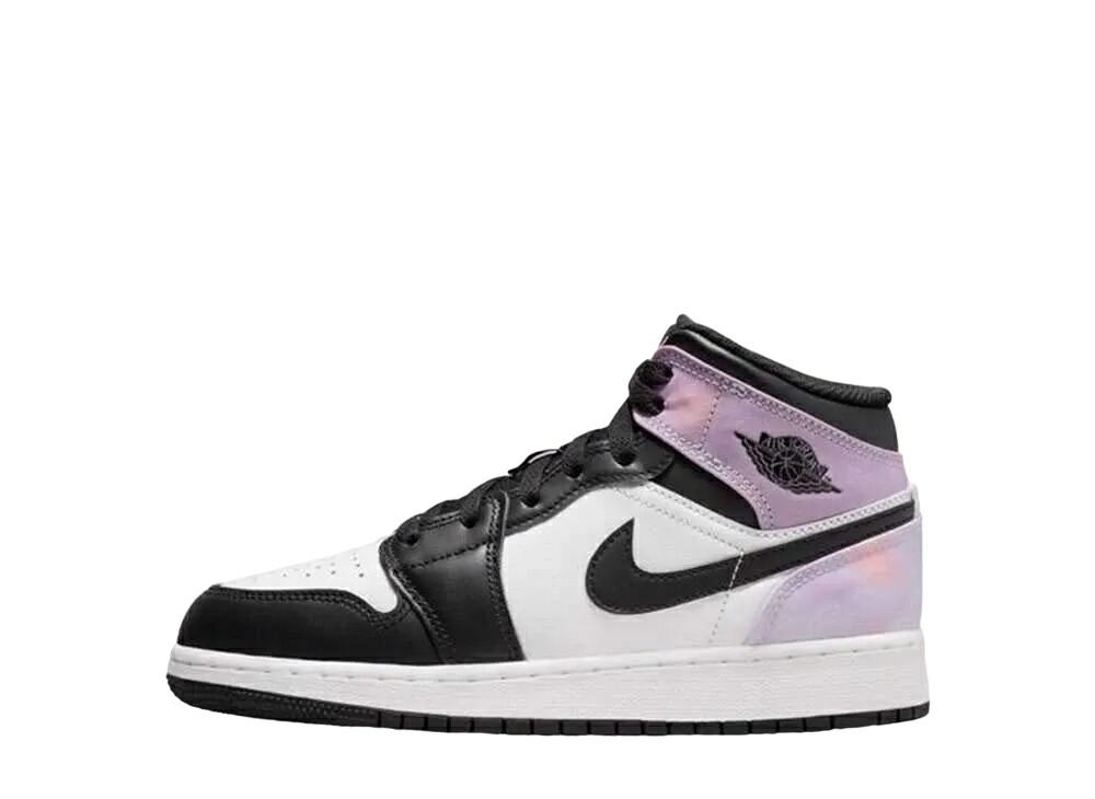 【今だけ500円割引クーポンあり!!】Nike ナイキ GS エアジョーダン1 ミッド タイダイ ナイキ DM6216-001 大人も履ける キッズモデル ウィメンズ レディース スニーカー ランニングシューズ キッズスニーカー ベビーシューズ 21SN-DM6216-001