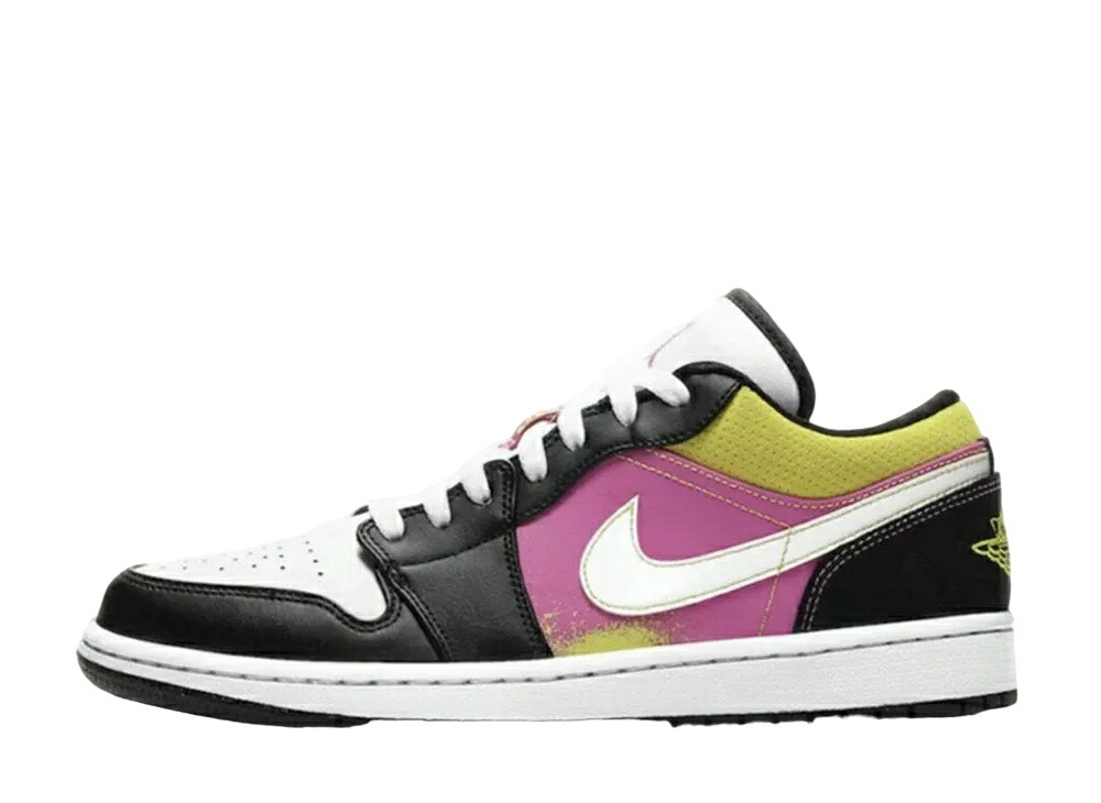【今だけ500円割引クーポンあり!!】Nike ナイキ エアジョーダン1 ロー ブラック アクティブ フーシャ サイバー ナイキ CW5564-001 メンズ スニーカー ランニングシューズ 21SN-CW5564-001