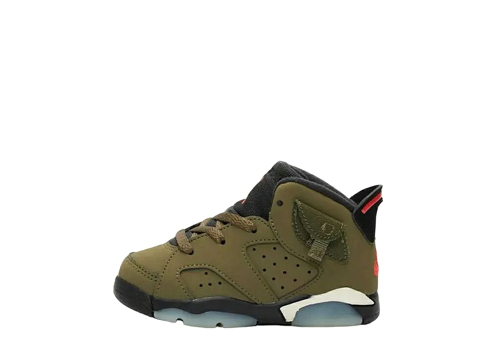 【今だけ500円割引クーポンあり!!】Nike トラヴィススコット × ナイキ TD エアジョーダン6 レトロ ミディアムオリーブ(キッズ) ナイキ CQ3567-200 メンズ スニーカー ランニングシューズ 21SN-CQ3567-200 33,475円