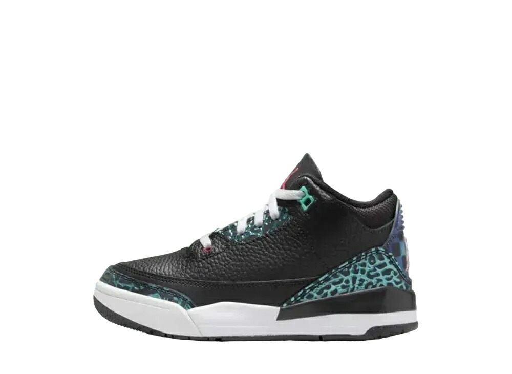 【今だけ500円割引クーポンあり!!】Nike ナイキ PS エアジョーダン3 レトロ ブラック アンド ハイパージェイド (キッズ) ナイキ FV5438-001 メンズ スニーカー ランニングシューズ 21SN-FV5438-001