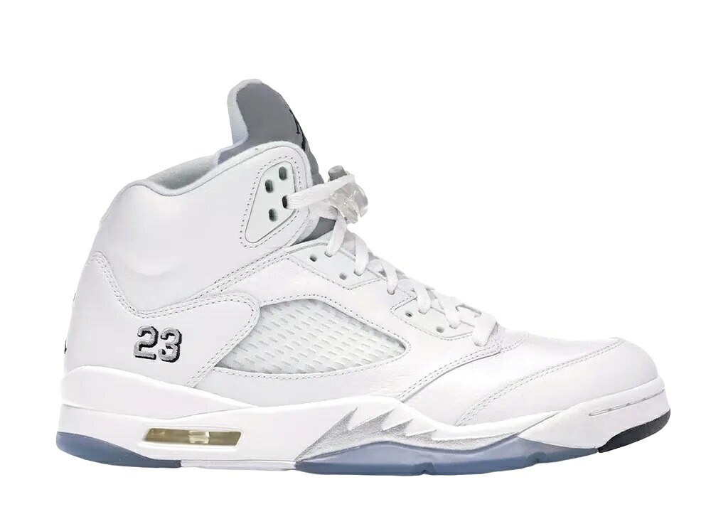 ＼1000円OFFクーポン発行／Nike ナイキ エアジョーダン5 レトロ メタリック ホワイト (2015) ナイキ 136027-130 メンズ スニーカー ランニングシューズ 21SN-136027-130｜セレクトショップFrenz