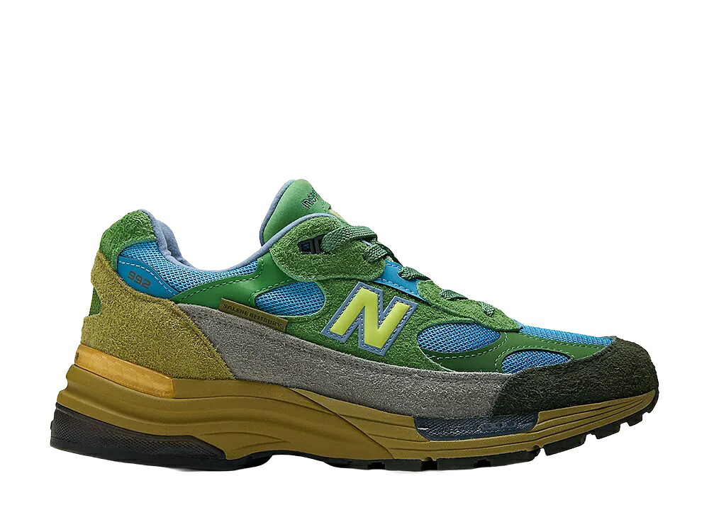 【百貨店大売り出し】1000円引き換え証ふり出し！New Balance サレヘベンバリー × ニュー平衡にする 992 緑であること/青色 ニュー平衡にする U992SB メンズ スニーカー 駈けっくらシューズ 21SN-U992SB