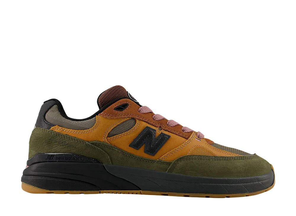 【今だけ500円割り引き引き換え証あり!!】New Balance マイク・ジリオッティ × ニュー平衡にする NB ヌメリック 933 トゥルーブラウン/砂糖菓子サクラ色 ニュー平衡にする NM933LOT メンズ スニーカー 駈けっくらシューズ 21SN-NM933LOT