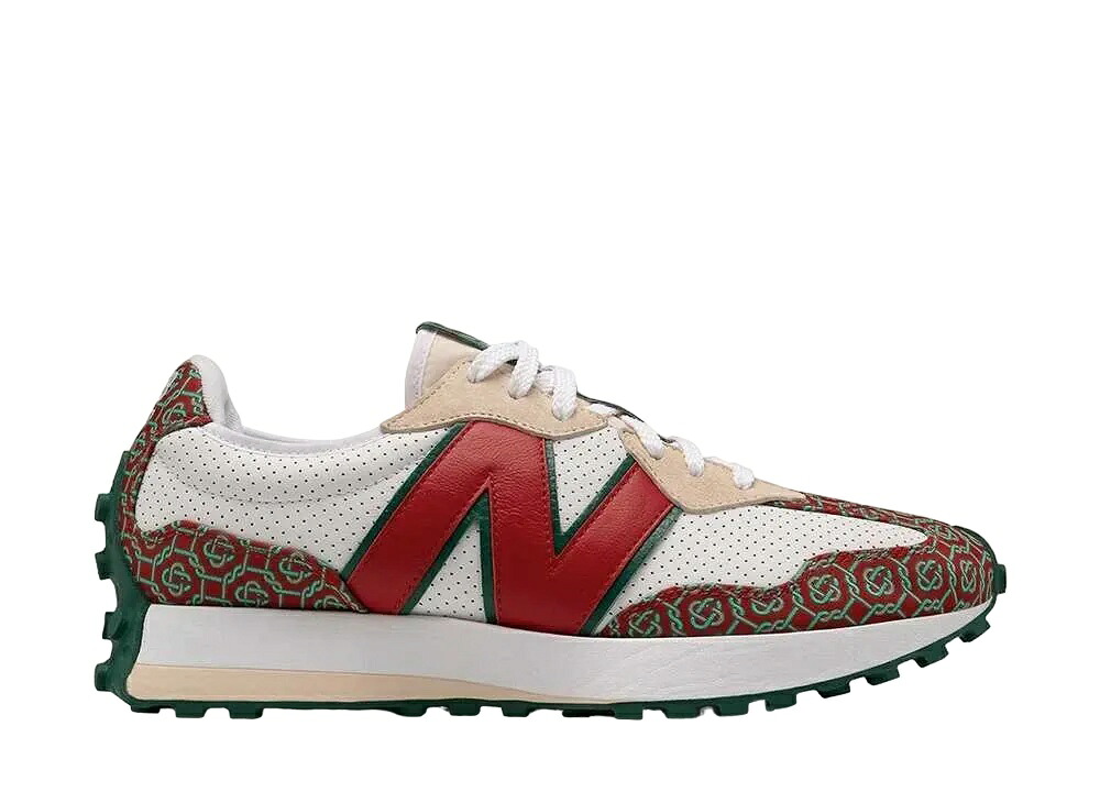 【今だけ500円割り引き引き換え証あり!!】New Balance カサブランカ × ニュー平衡にする 327 赤いことモノグラム ニュー平衡にする MS327CAA メンズ スニーカー 駈けっくらシューズ 21SN-MS327CAA